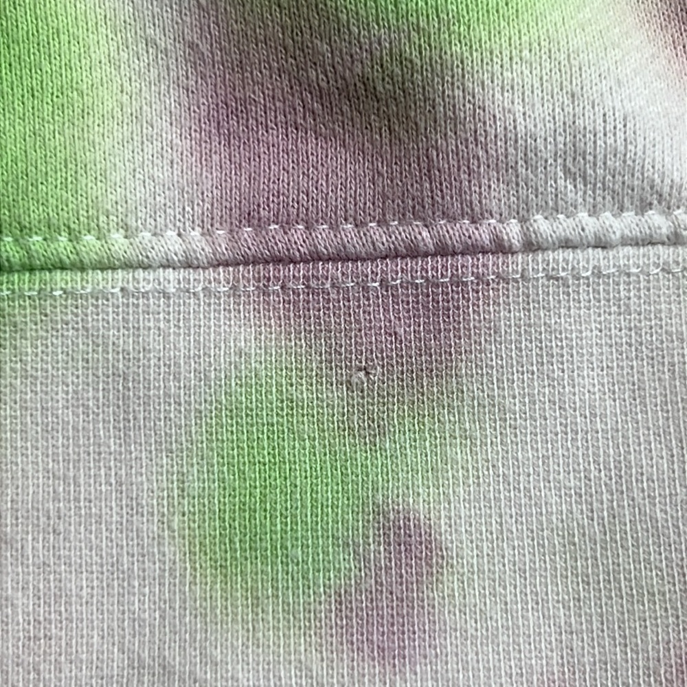 PLAYBOY X PAC SUN Mens Hoodie Large Pullover Tie Dye Green Pink White Y2K 90's L - Picture 9 of 9